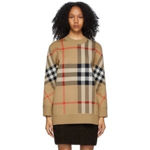 Burberry Wool Blend Archive Check Sweater